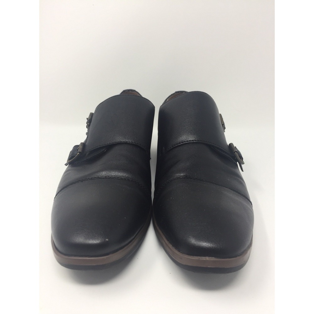 J. Ferrar Sloan Mens Monk Strap Shoes Size 7.5 M Black Unique Dress Shoes‎ J.F.